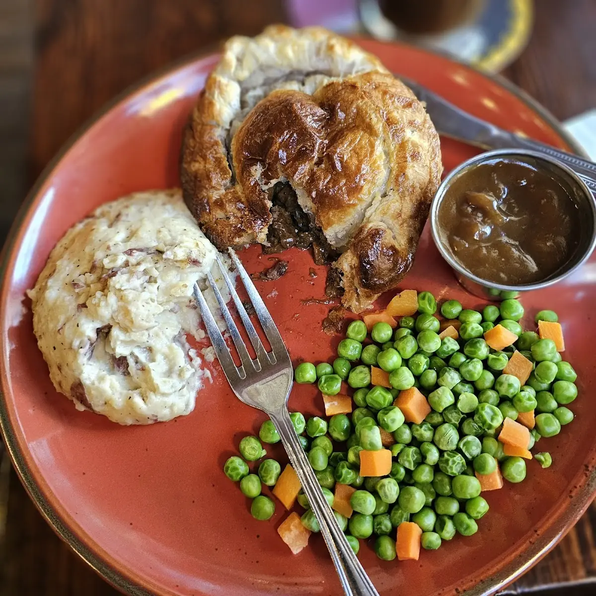 Steak and Ale Pie with Mashed Potatoes