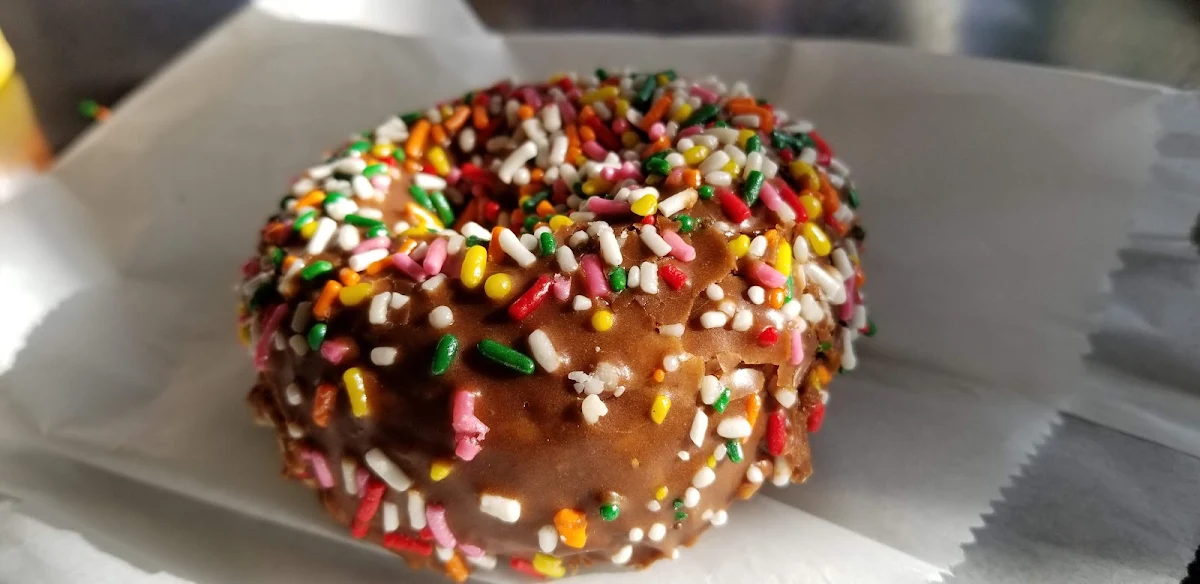 Vanilla Sprinkles Donut