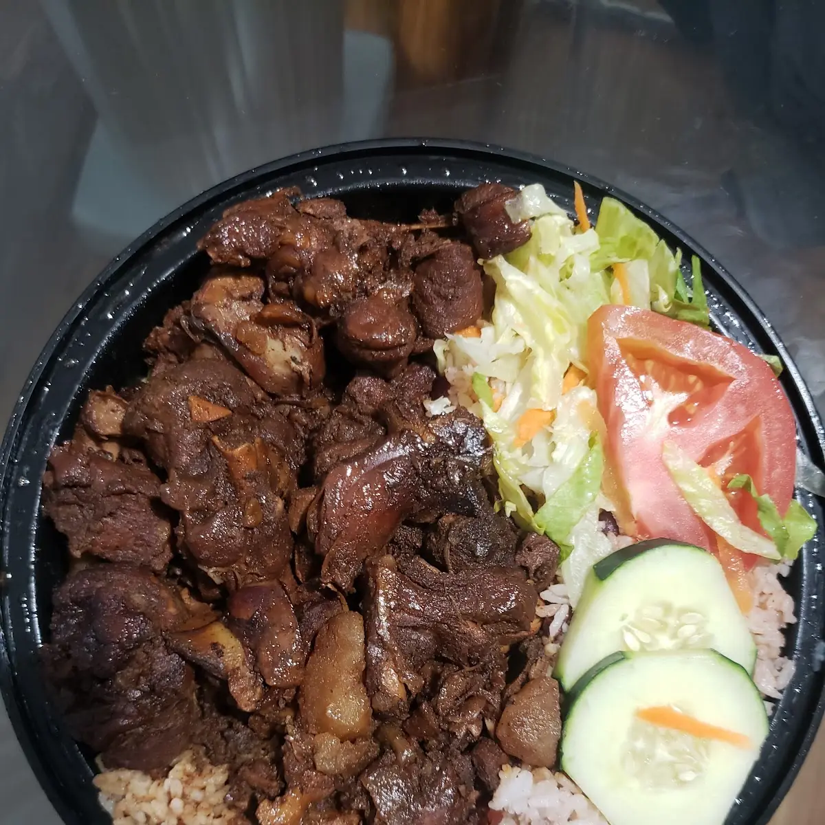 Stew Chicken Rice N Beans Salad