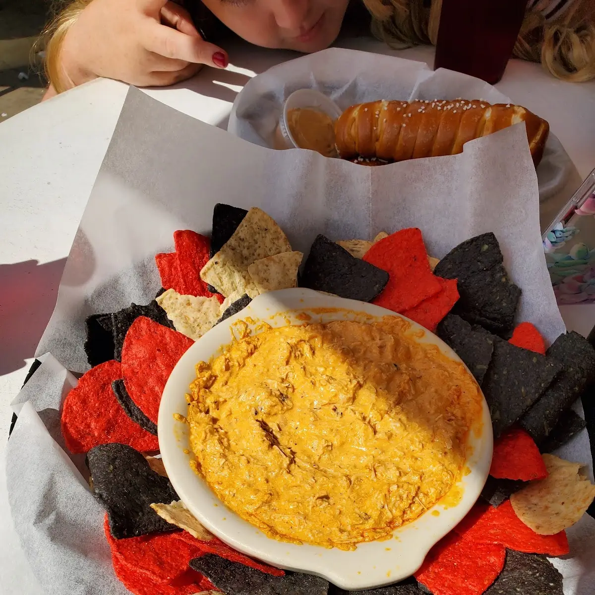 Tri-Color Tortilla Chips & Salsa