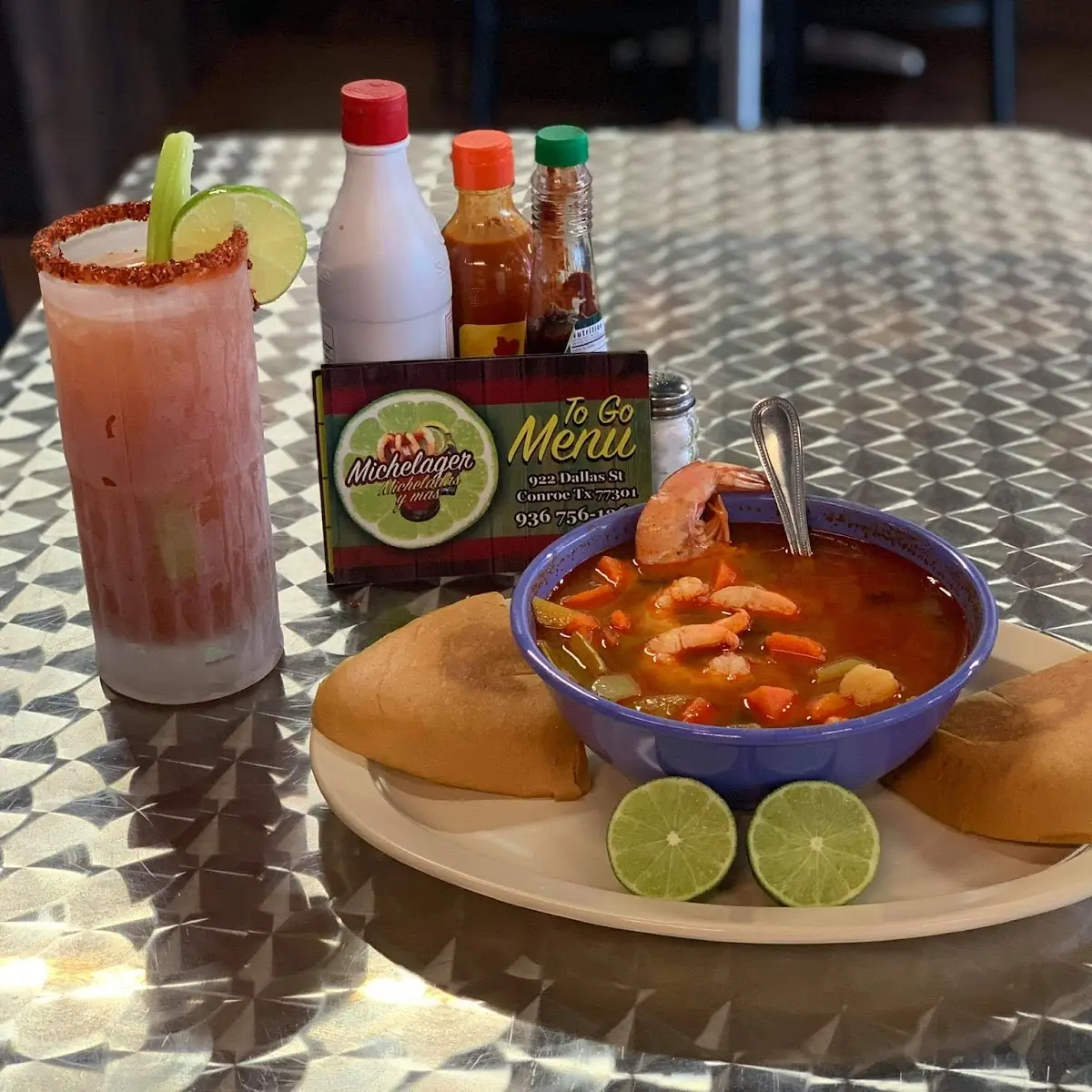 Caldo Mixto de Camarón Y Pescado Fish And Shrimp Soup