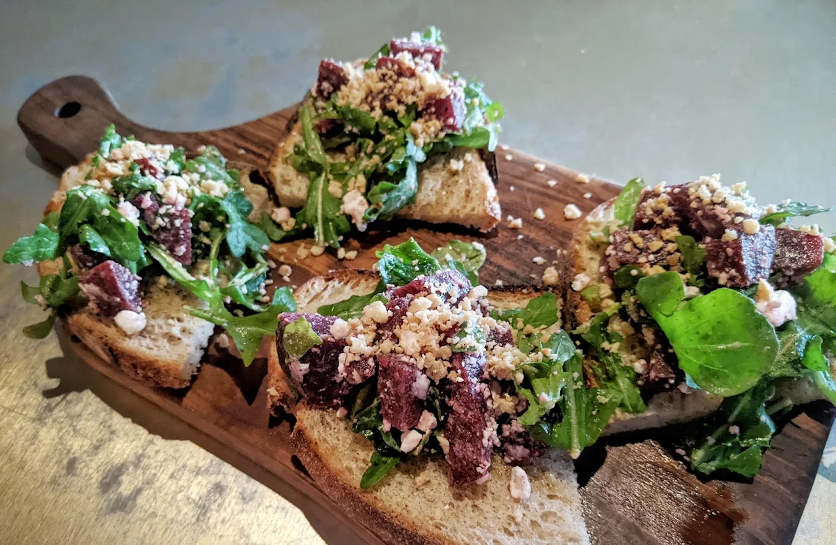 Beet and Goat Cheese Toast