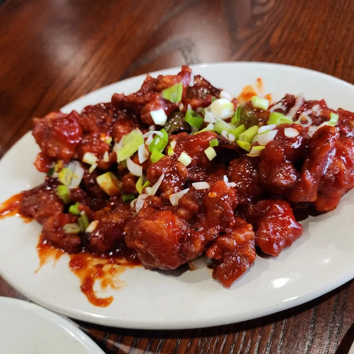 Spicy Glazed Chicken with Scallions