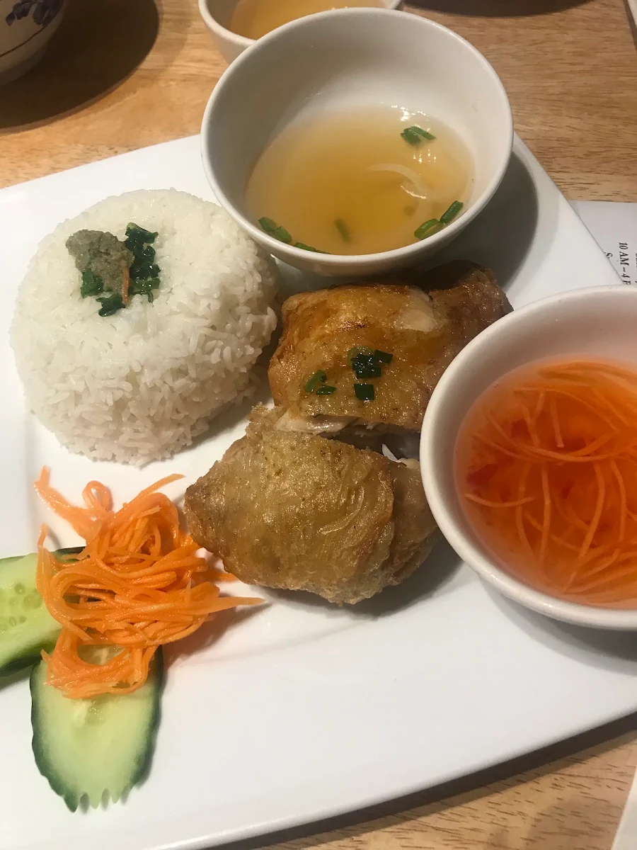Crispy Chicken with Rice, Saigon Gate Cuisine