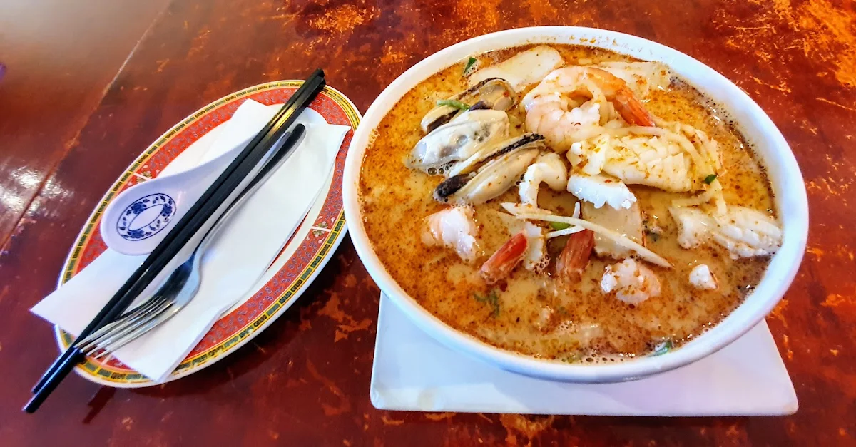 Seafood Laksa Noodle Soup, Saigon Gate Cuisine