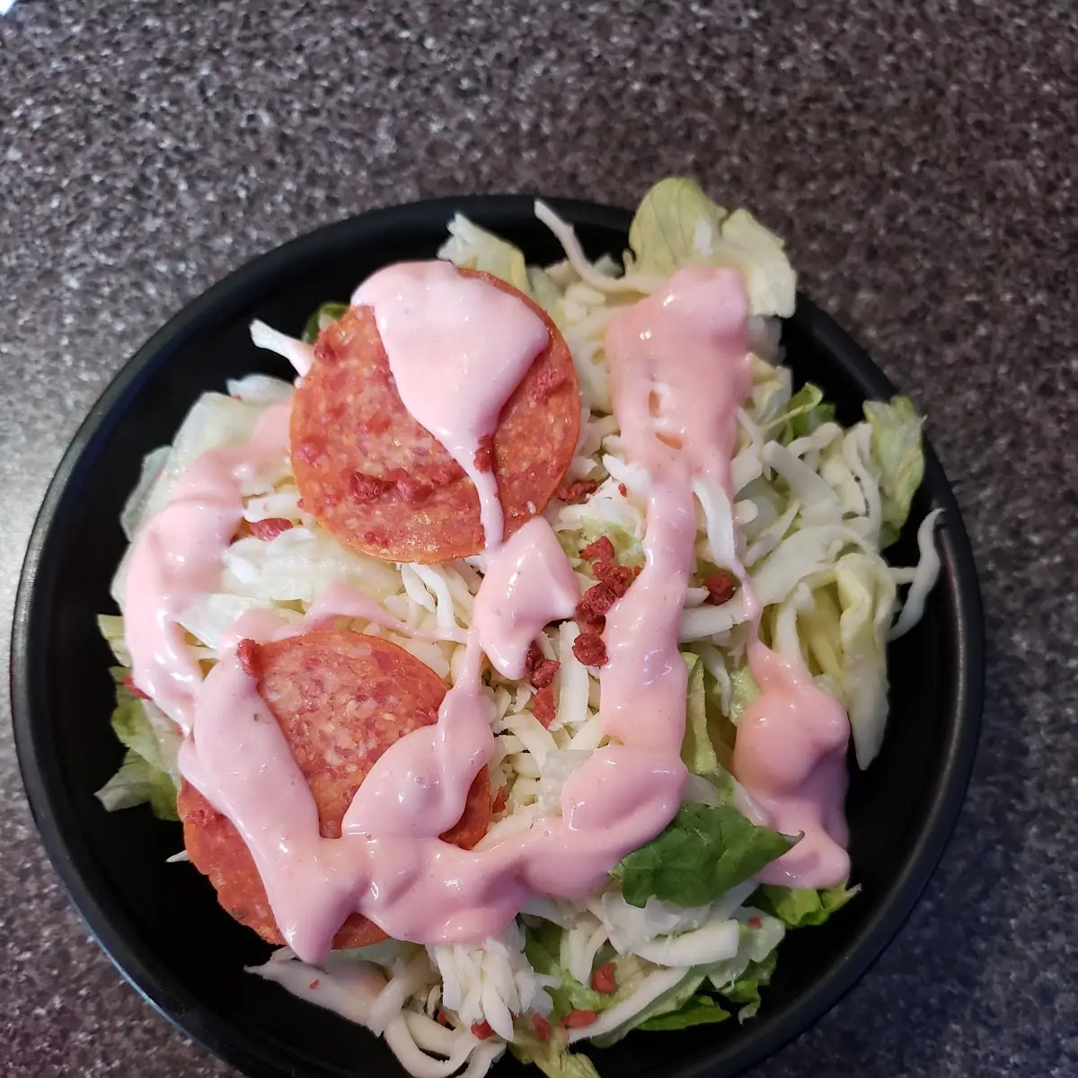 Side Salad w the Pink Stuff