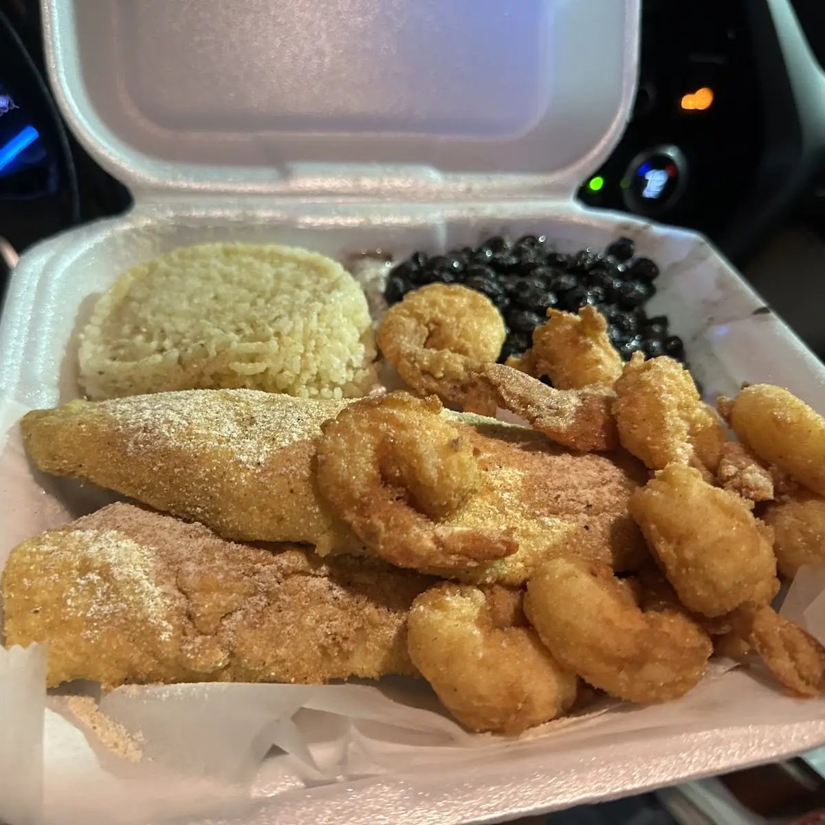 Tilapia Rice Black Beans & Shrimp