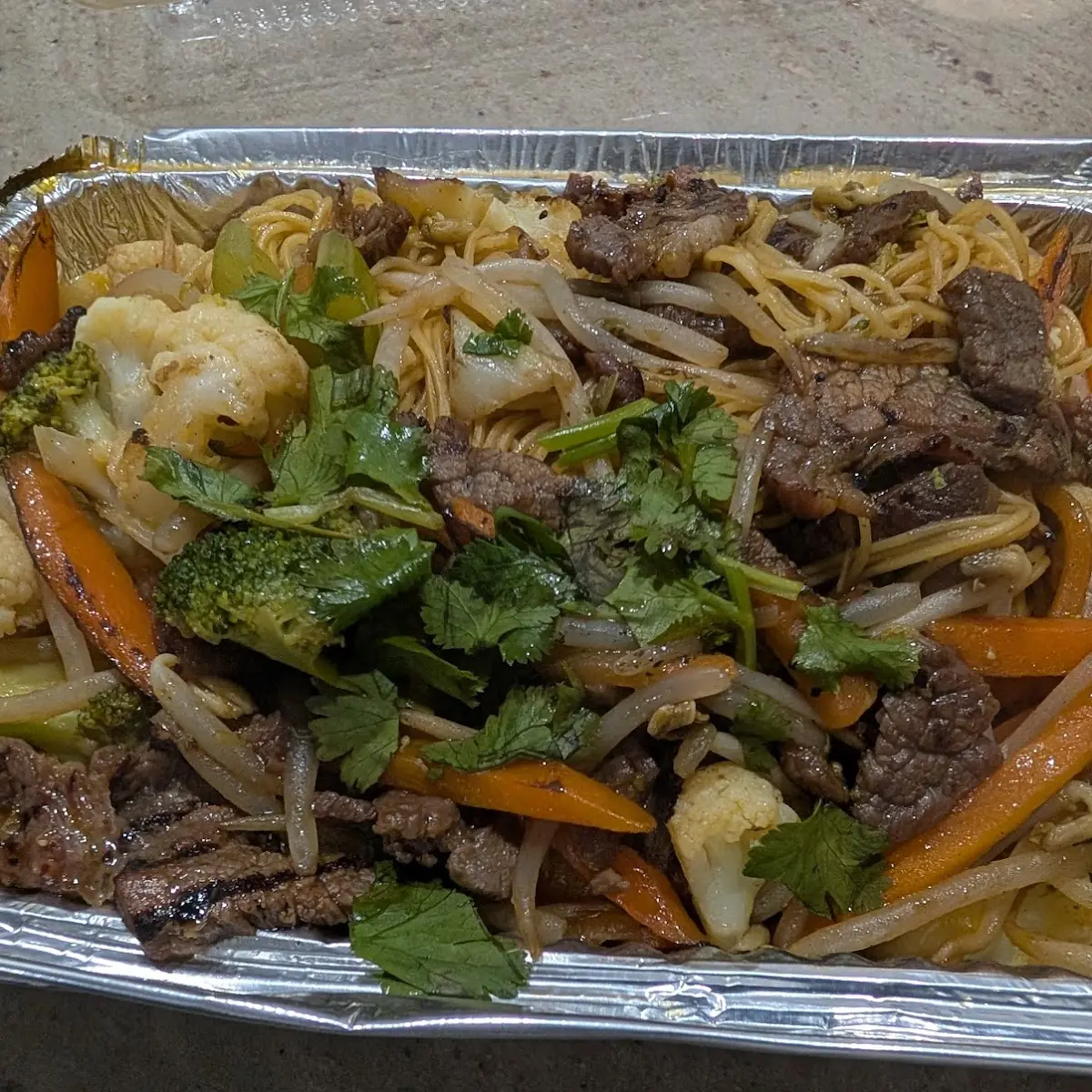 Stir Fried Noodles and Beef