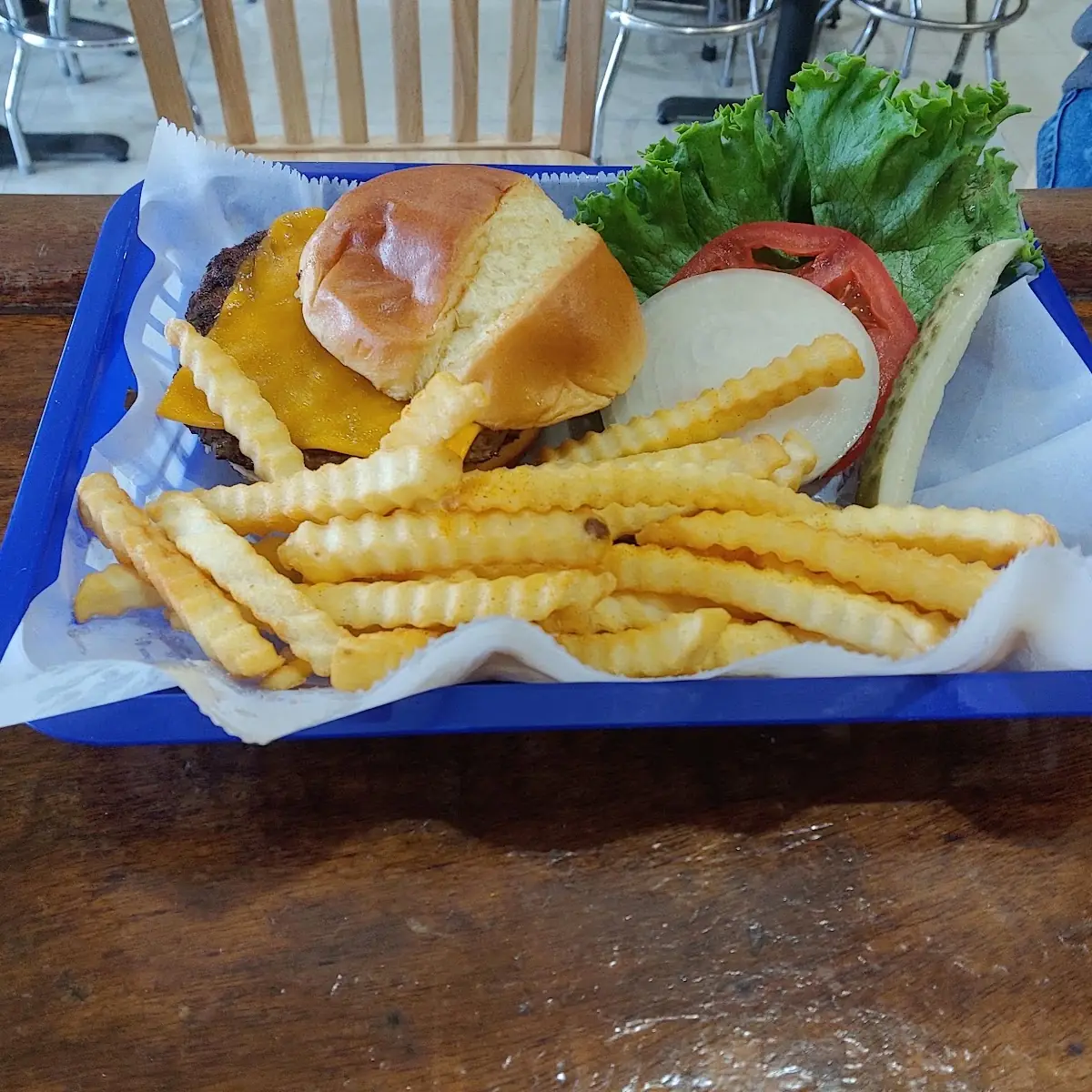 Burger and Fries