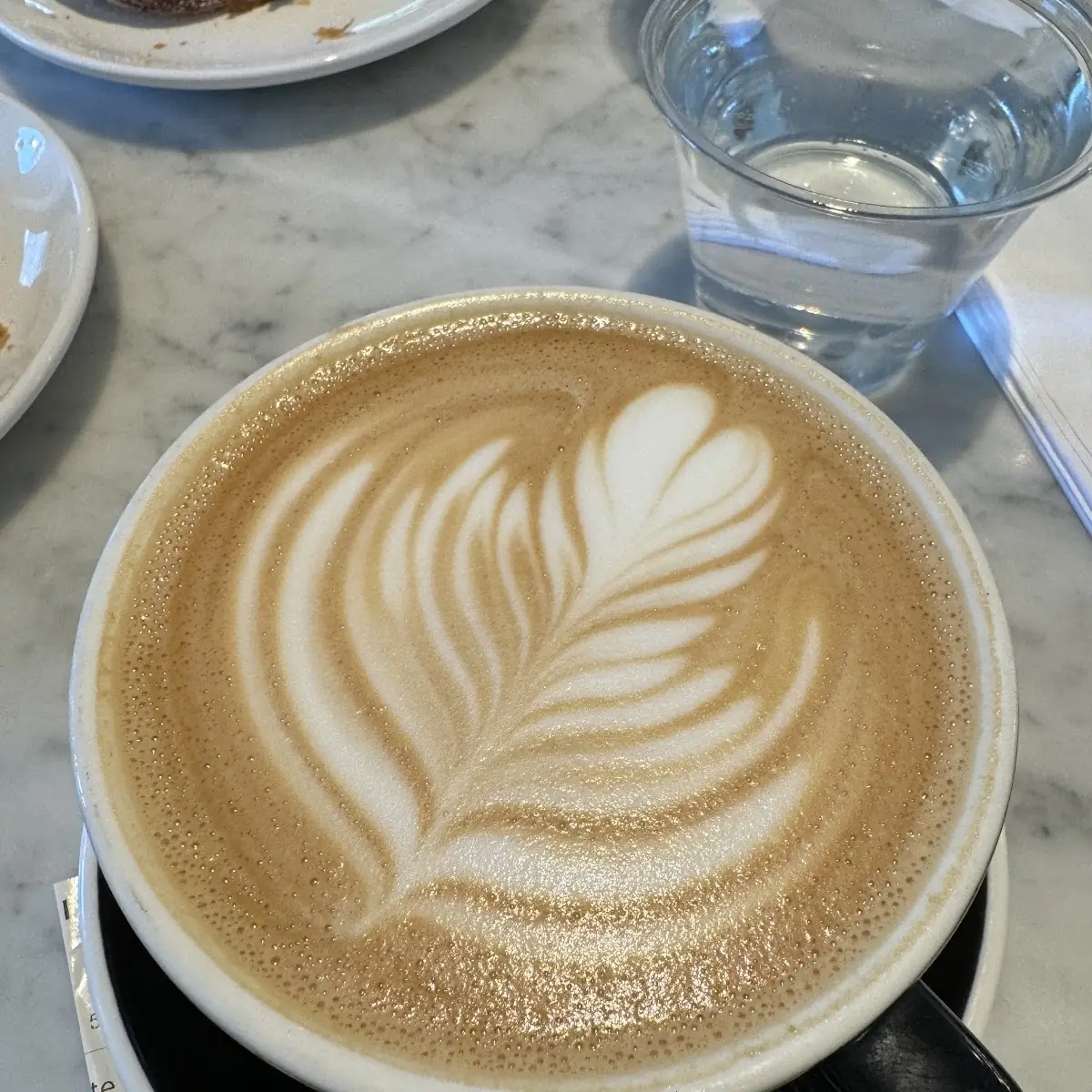 Latte with Lemon Tart
