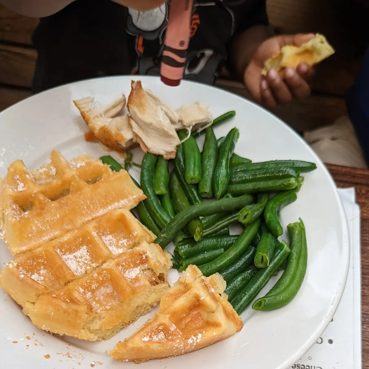 Waffle and Green Beans