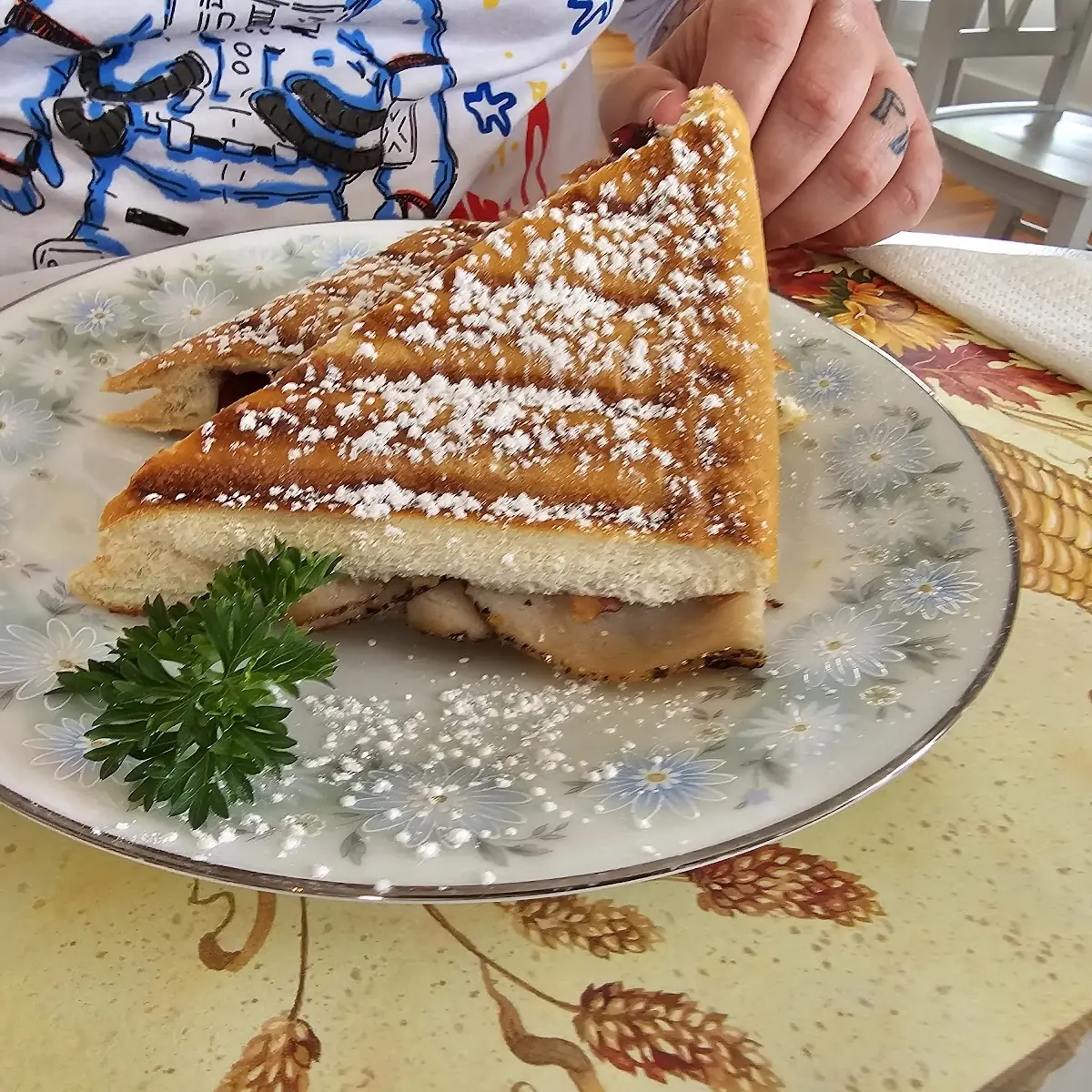 Turkey Ham Cranberry Panini