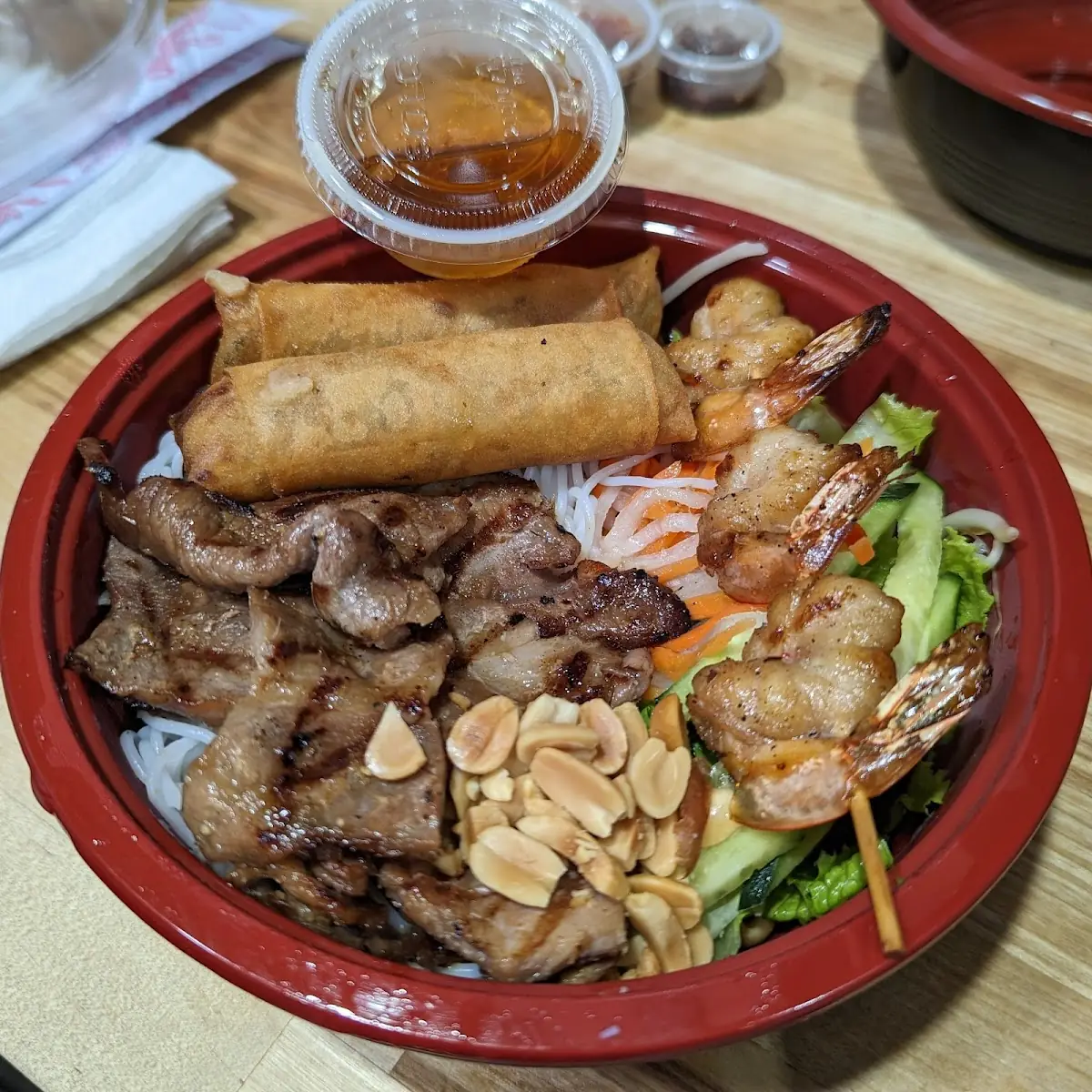 Shrimp Vermicelli Noodle Bowl