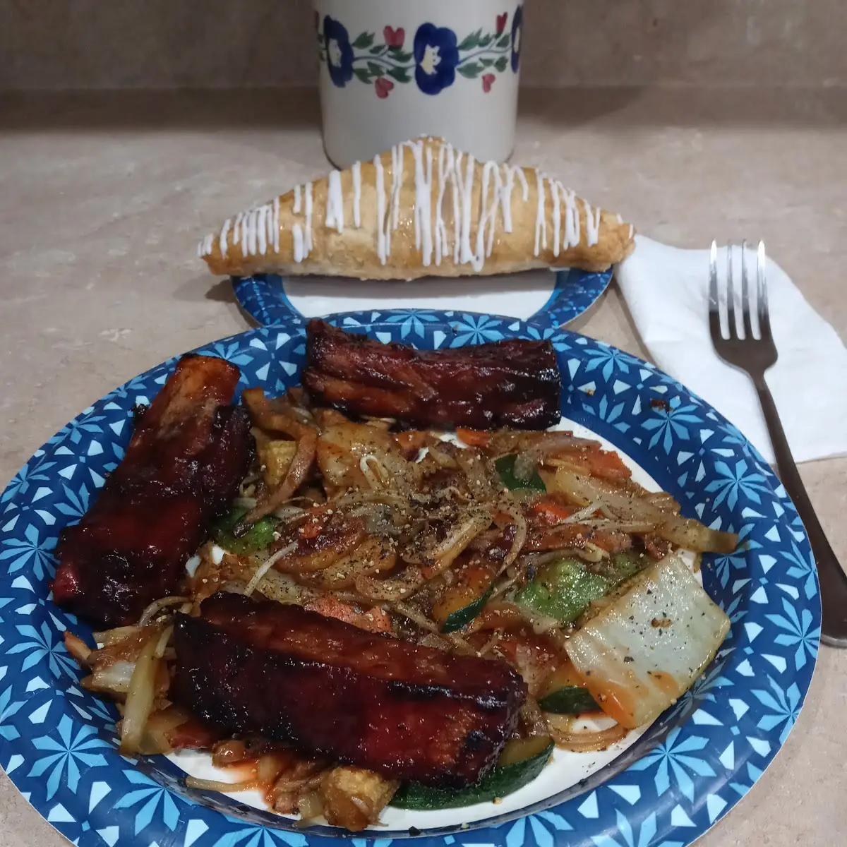 BBQ Ribs and Pork Chop Suey