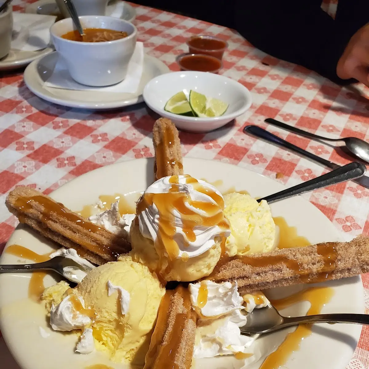 Cinnamon Churros with Ice Cream