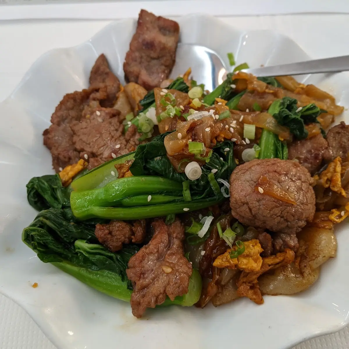 Beef w Chinese Vegetables Fried Chen Cun Fun