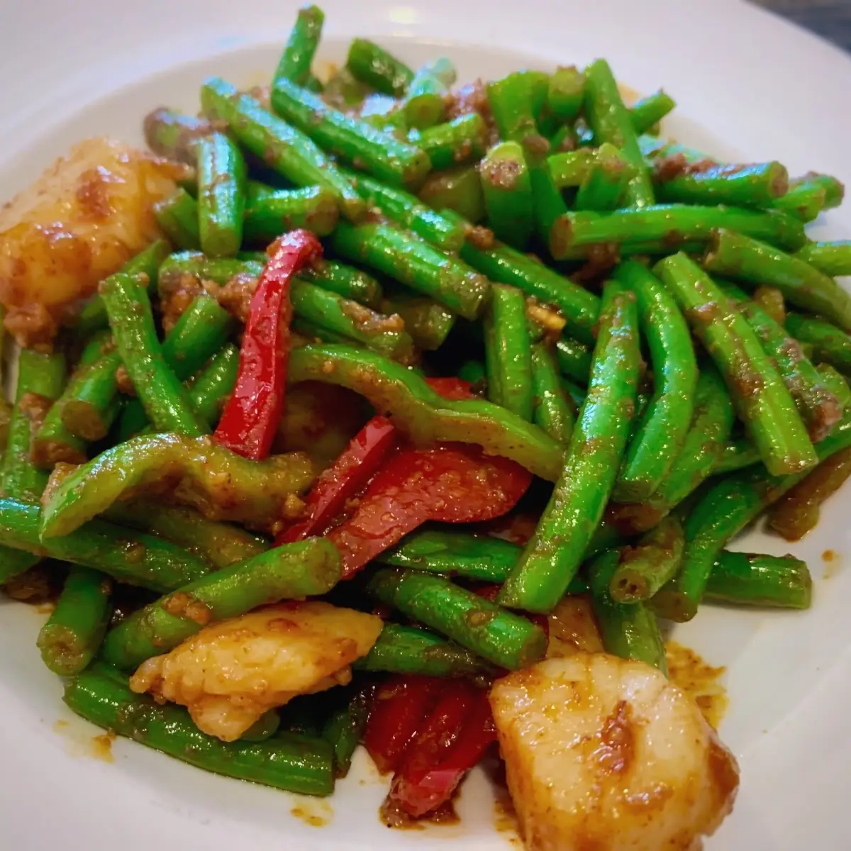 Phad Prik Khing Aka Crispy String Beans