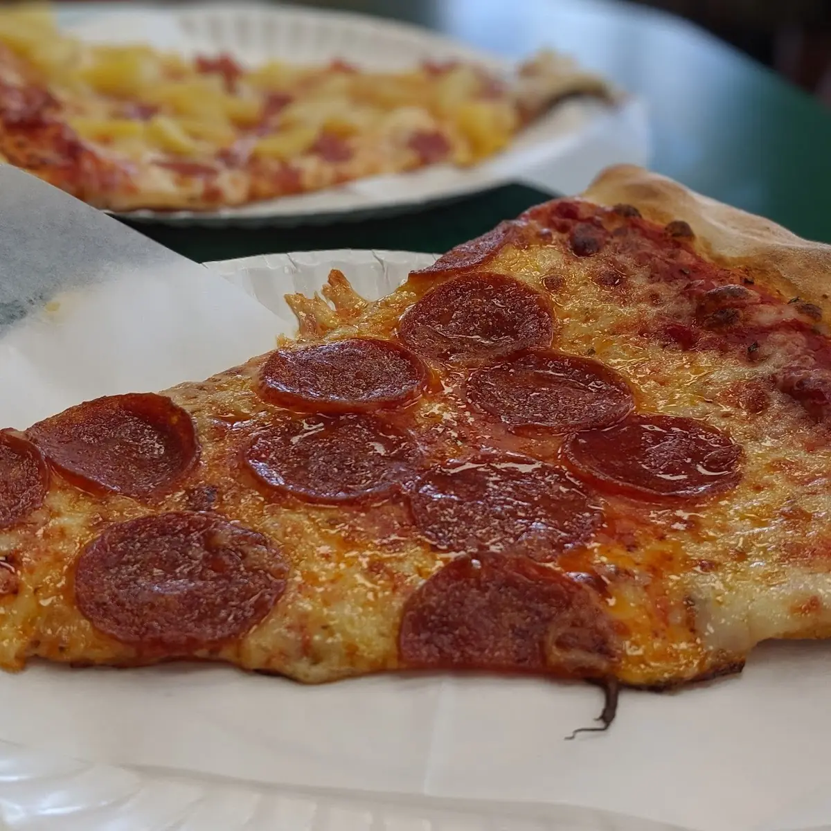 Thin Sliced Pepperoni Pizza