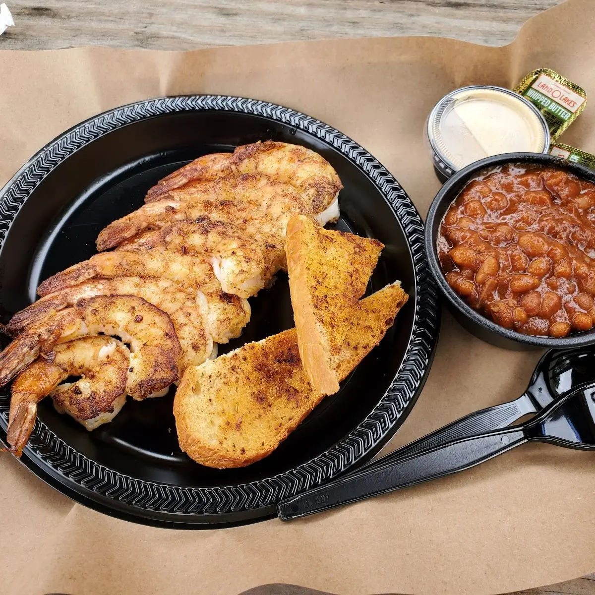 Black Plate BBQ Shrimp
