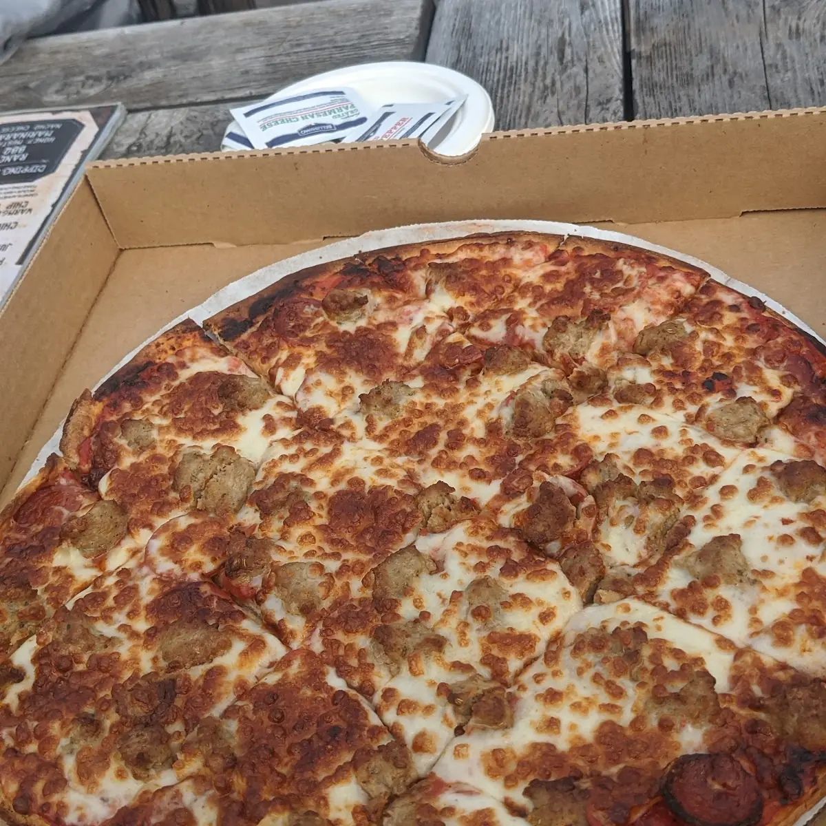 Sausage and Pepperoni Pizza