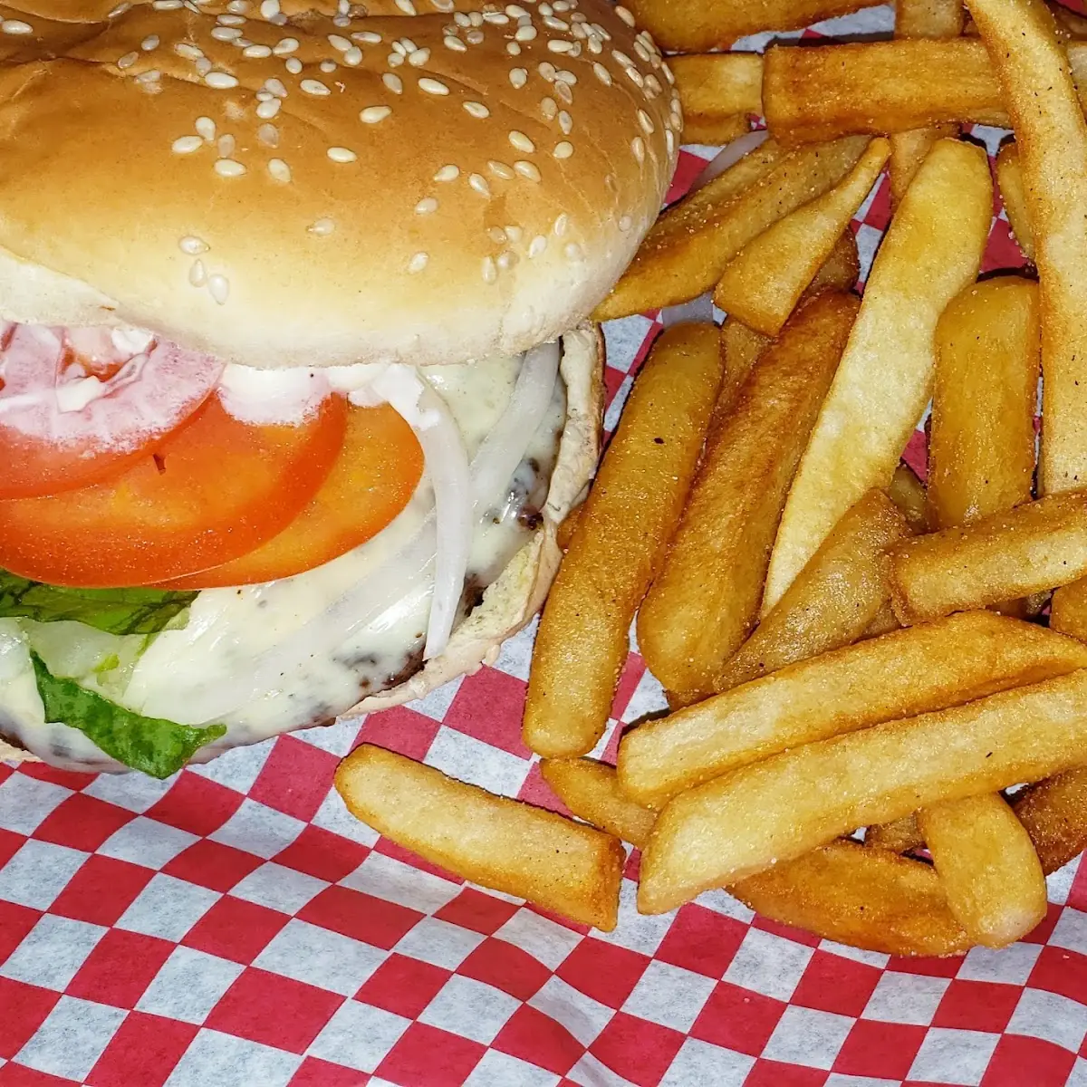 Cheese Burger with Fries