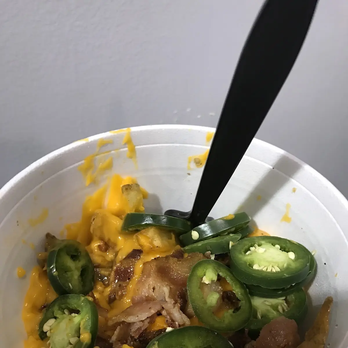 Chili Cheese Fries with Fresh Jalapenos