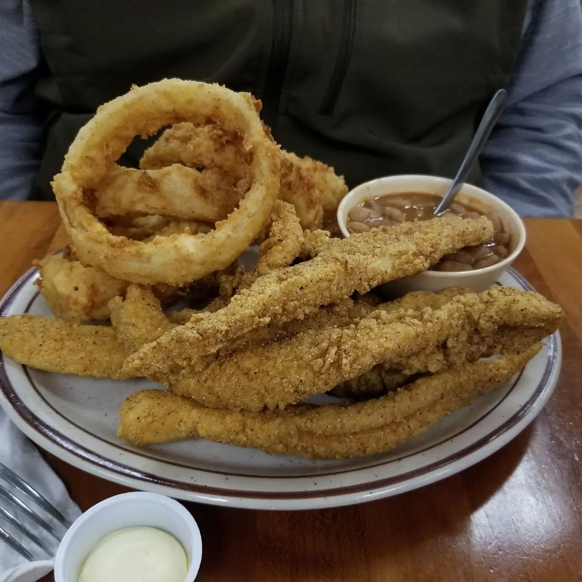 Catfish and Onion Rings