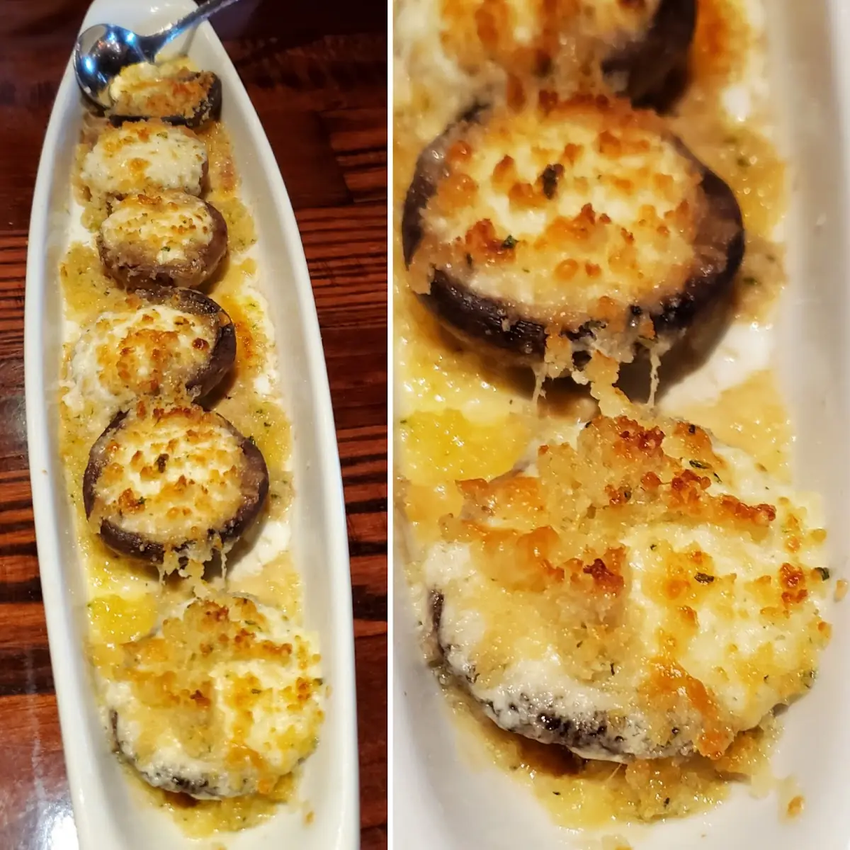 White Cheddar Stuffed Mushrooms