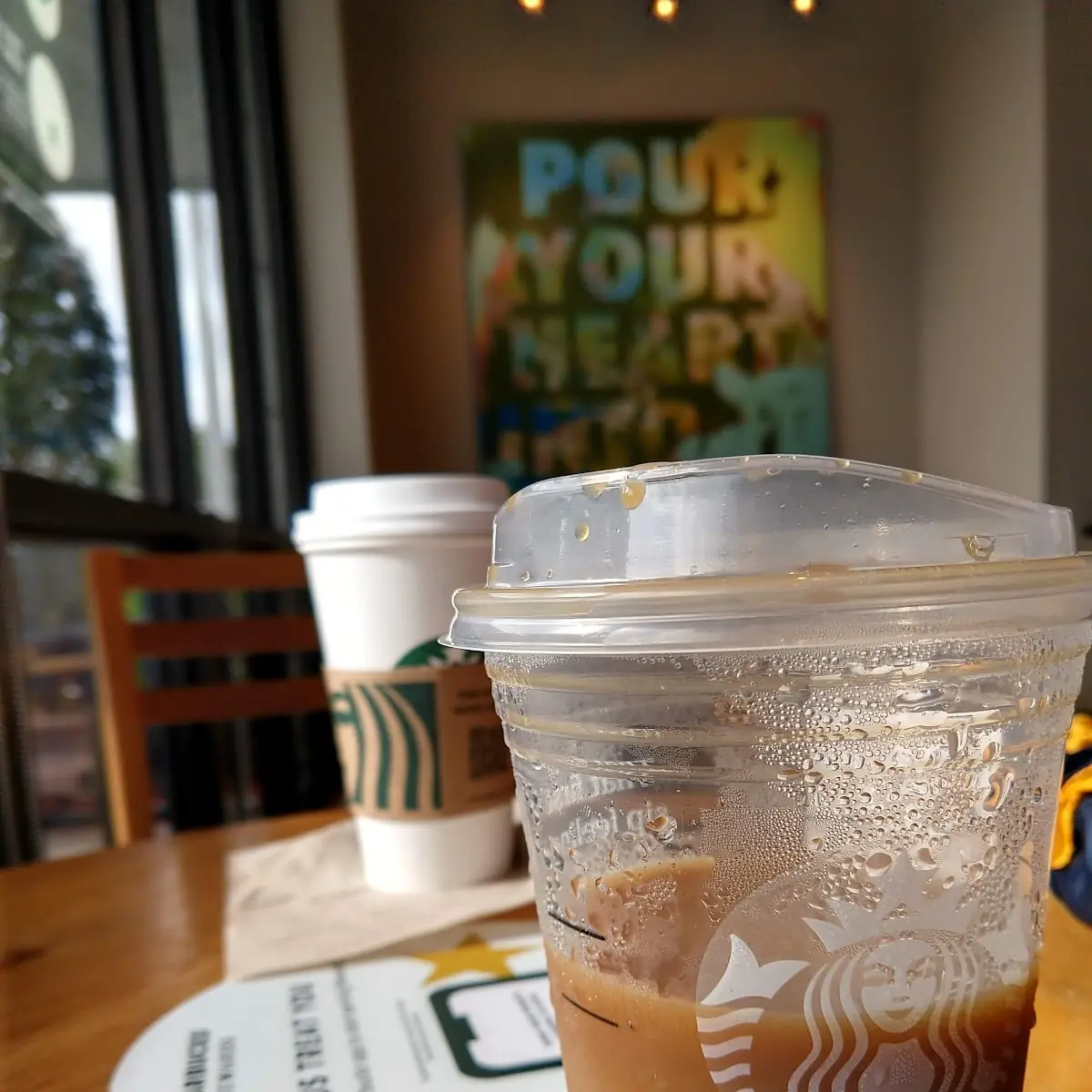 Iced Coffee Light Ice and Soy Milk