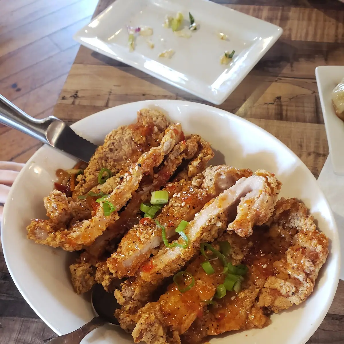 Crispy Pork Chop Rice
