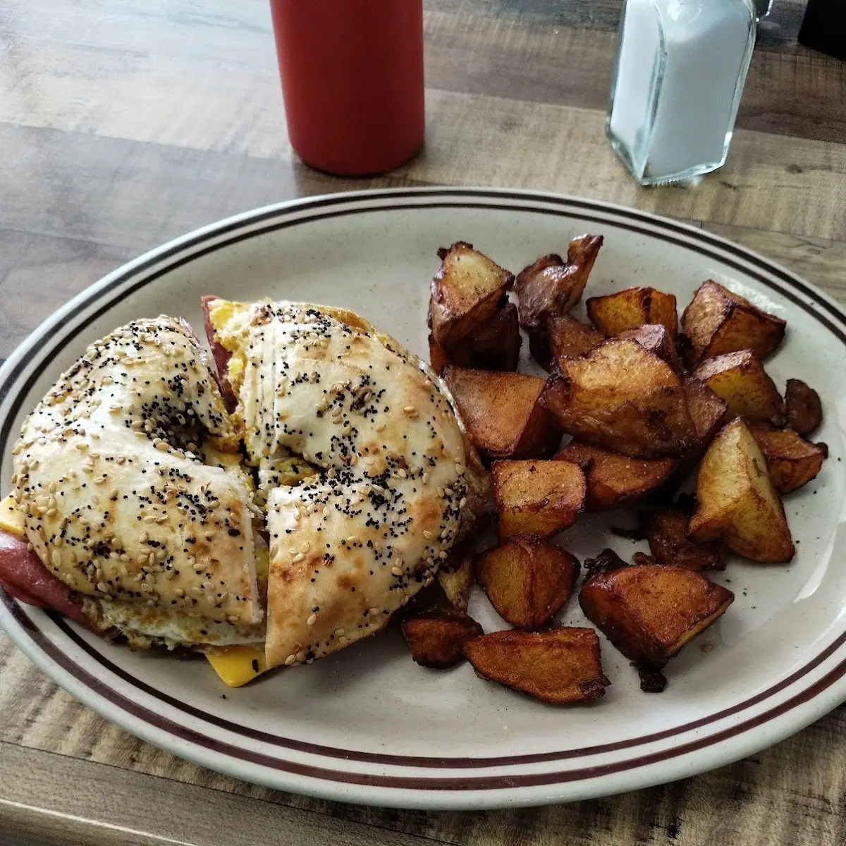 Bacon Egg and Cheese Everything Bagel