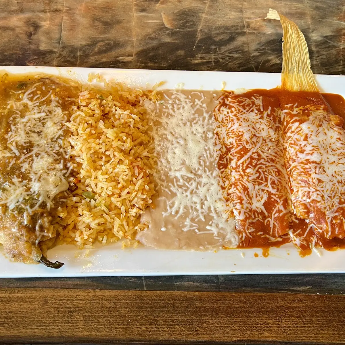 Chile Relleno Cheese Enchilada