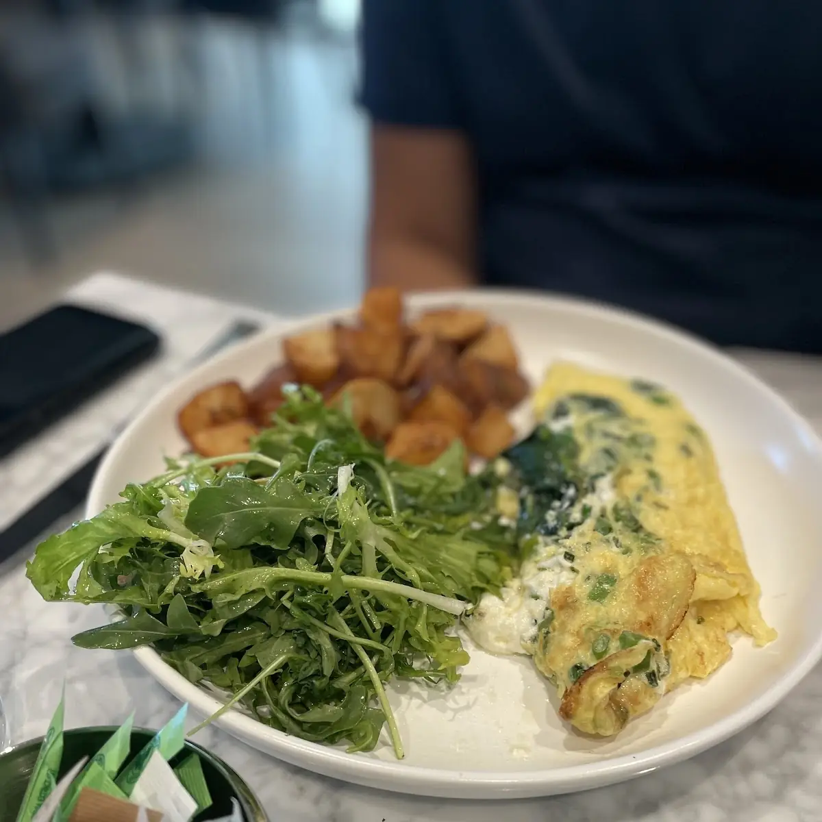 Spinach Goat Cheese Omelette