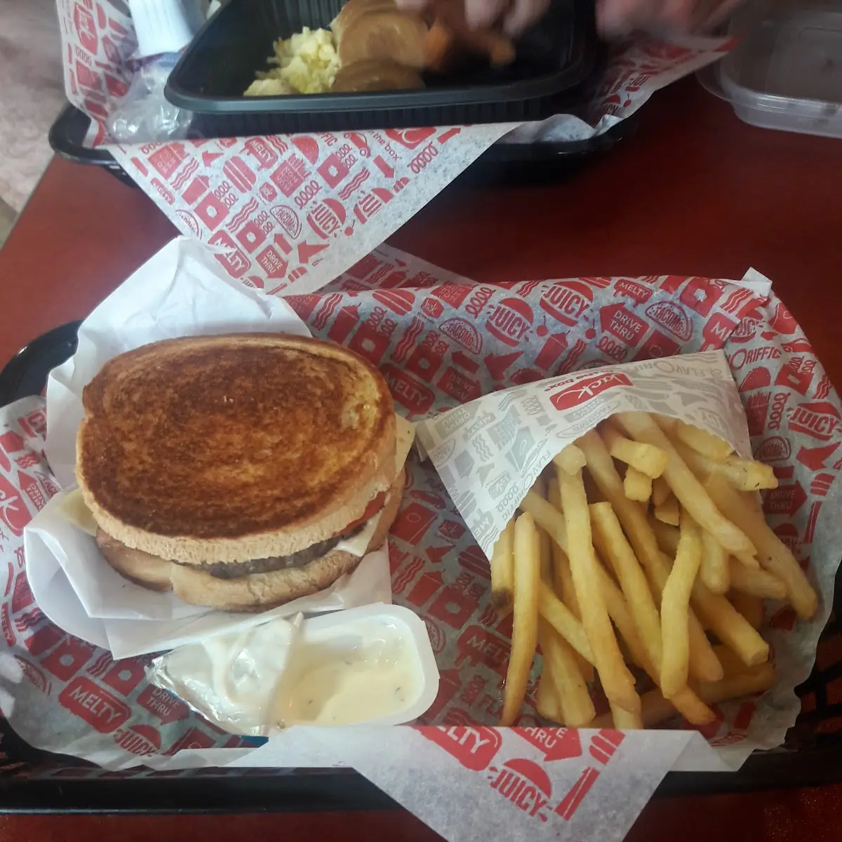 Patty Melt and Fries