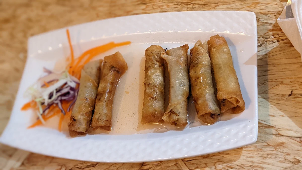 Vegetarian Spring Rolls, Thai Town Restaurant