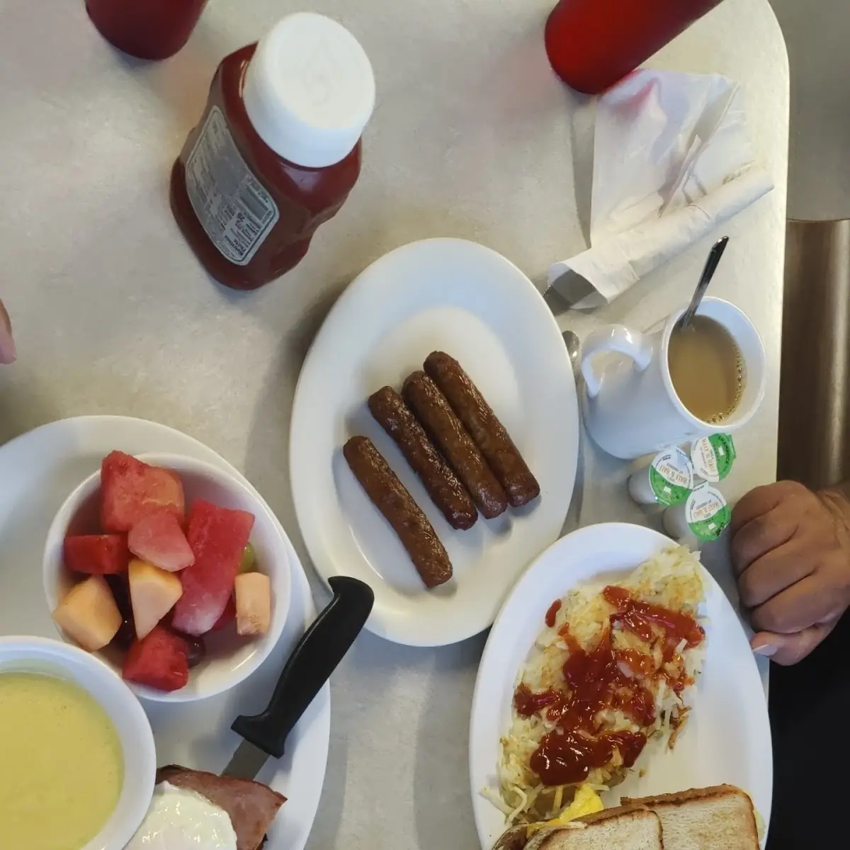 1 2 Eggs Benedict & Breakfast Sandwich