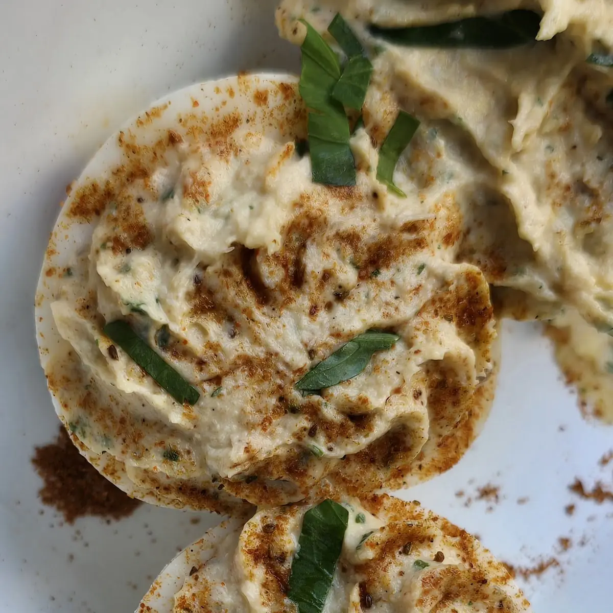Crabby Deviled Eggs