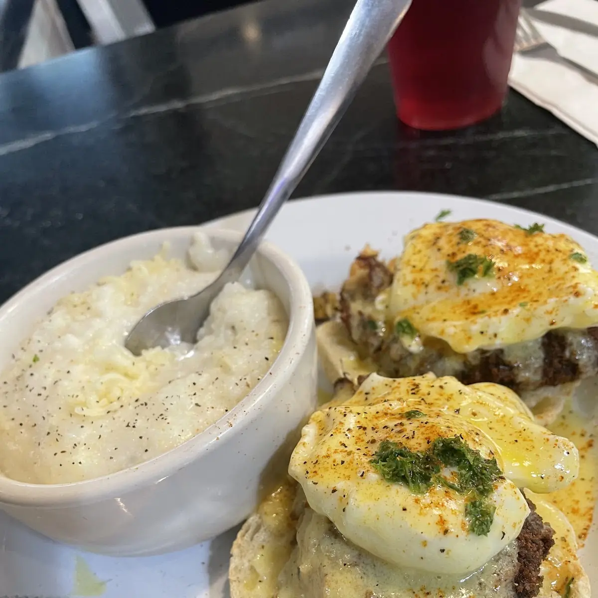 Pearl's Crab Cake & Eggs