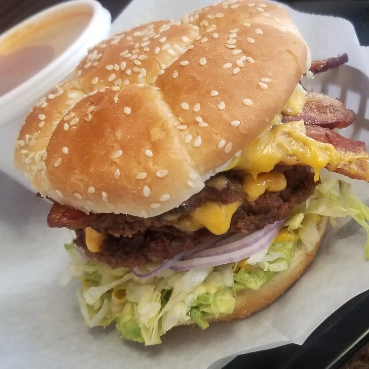 Double Cheeseburger w Bacon