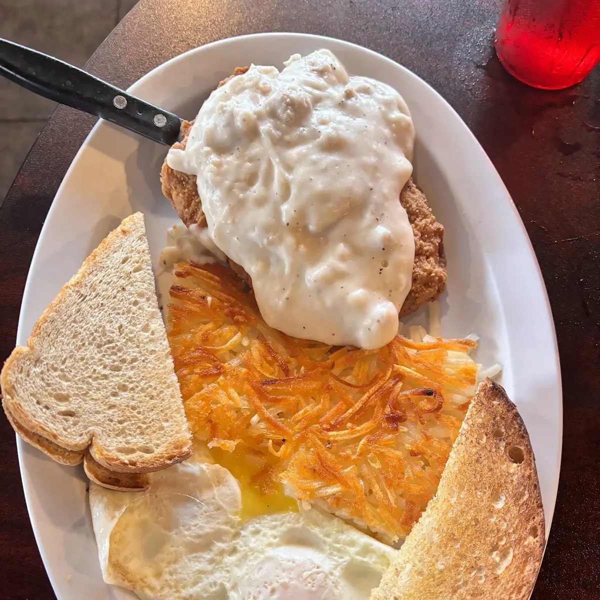 Chicken Fried Steak and Eggs