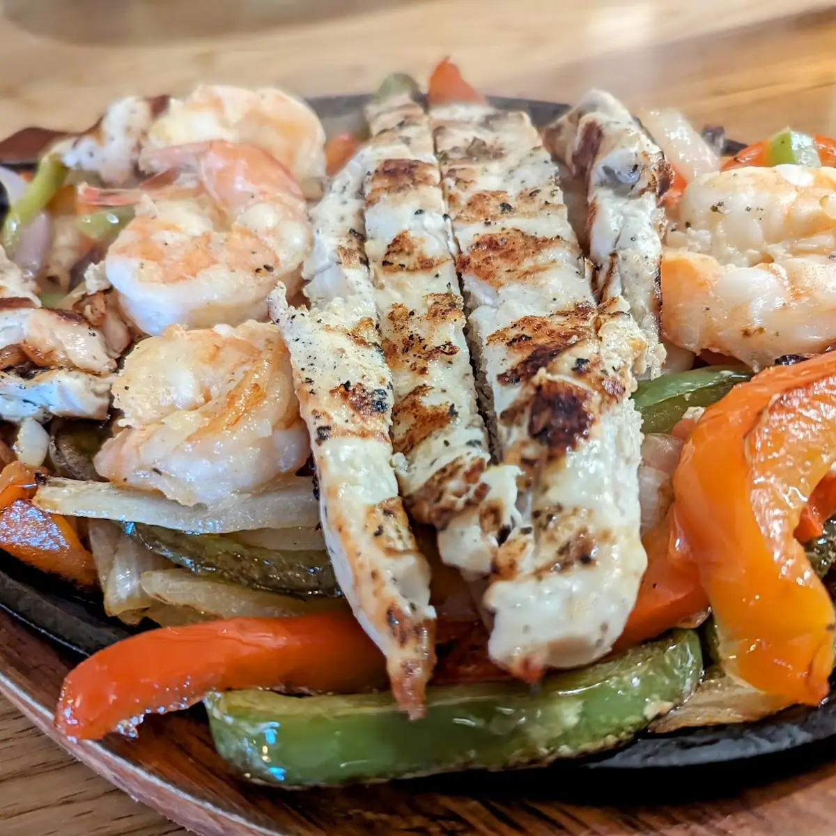 Chicken and Shrimp Fajitas