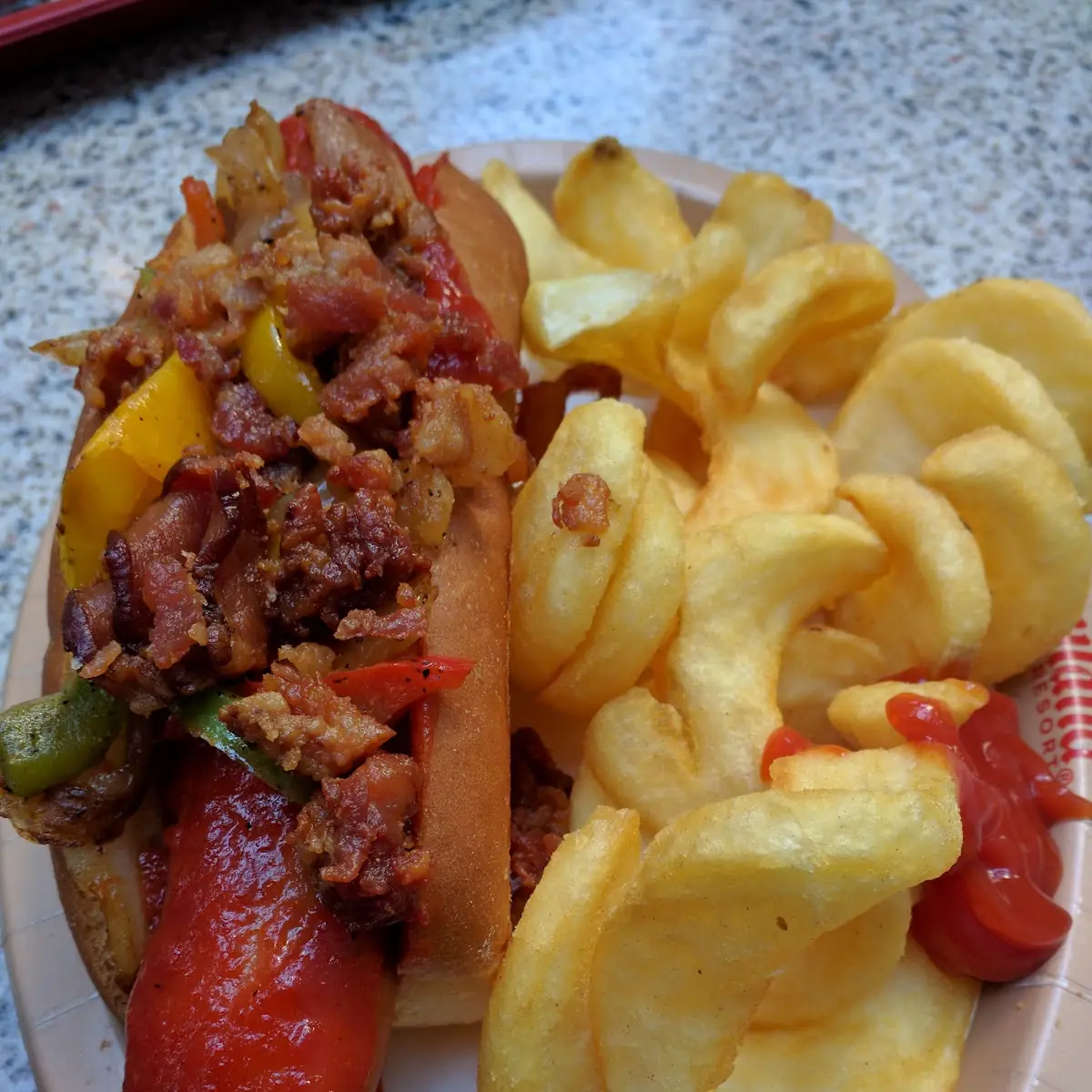 Bacon Hot Dog