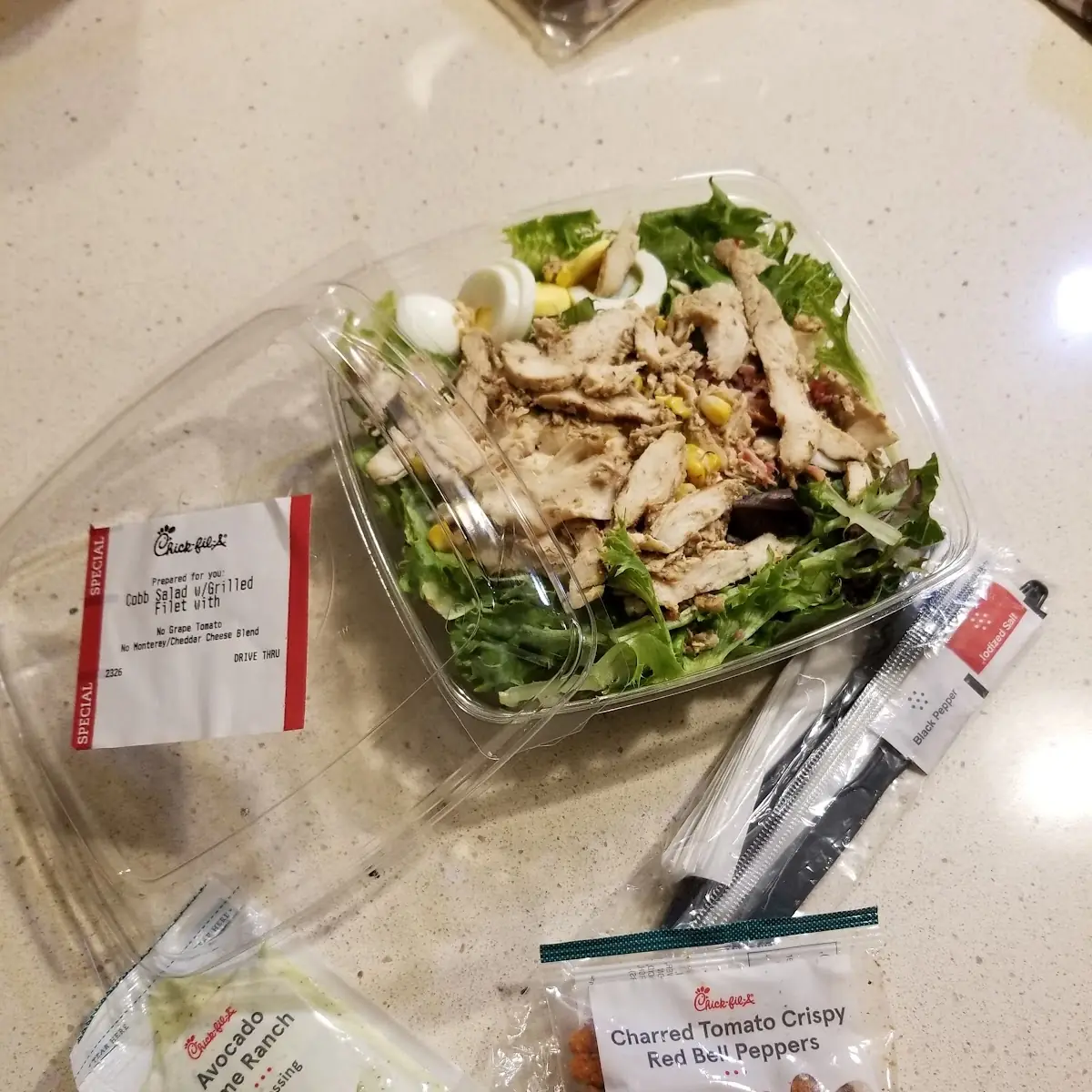 Cold Grilled Chicken Cobb