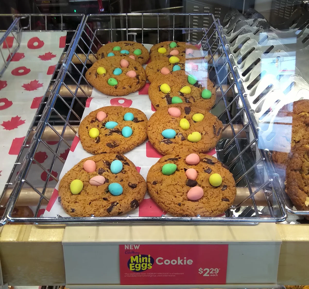Mini Eggs Cookies, Tim Hortons