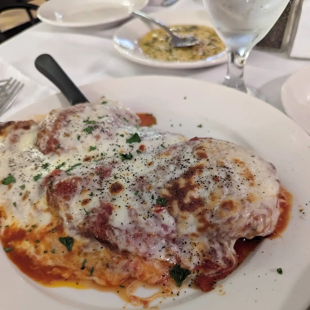 Portion of Chicken Parmesan