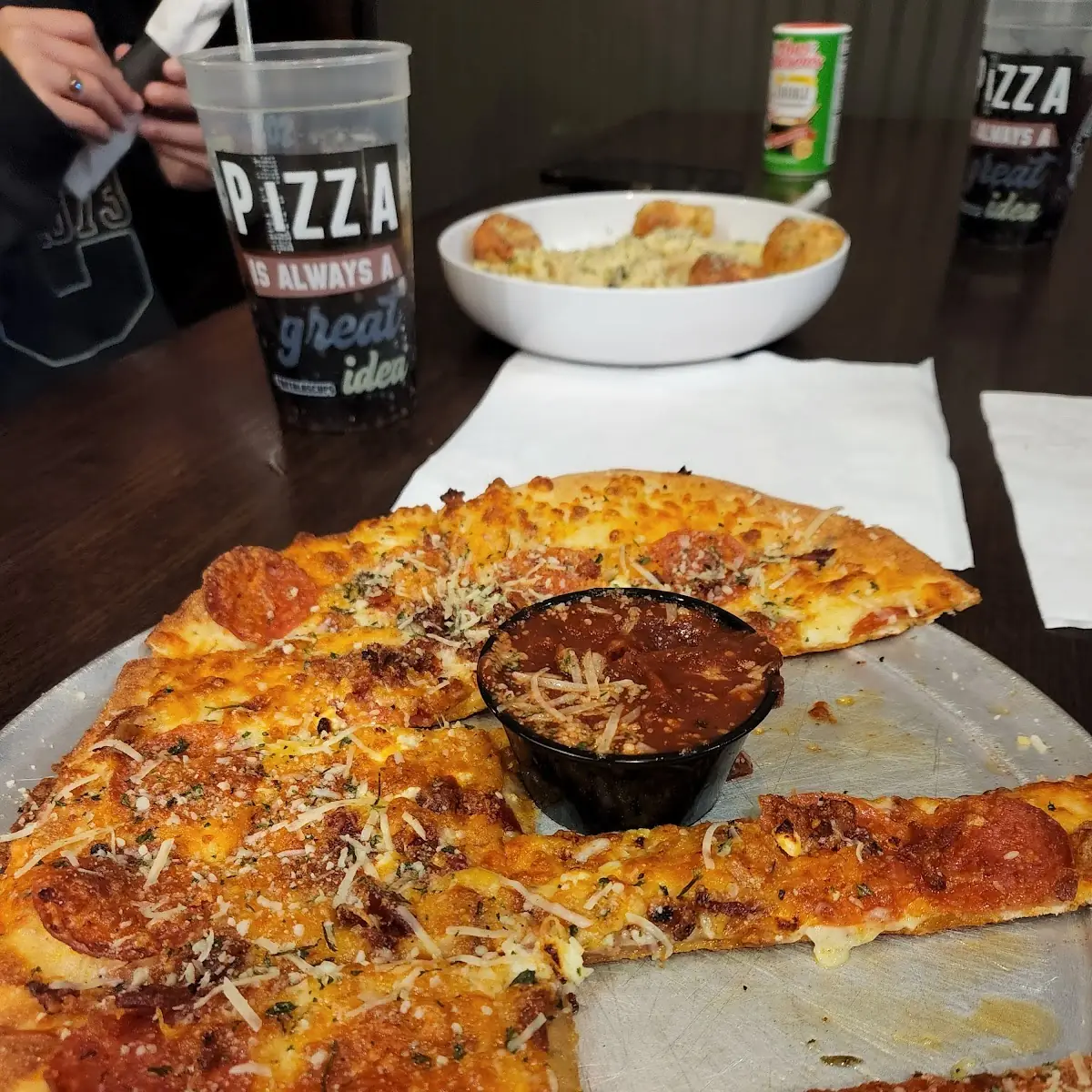Bread Sticks with Cheese and Bacon