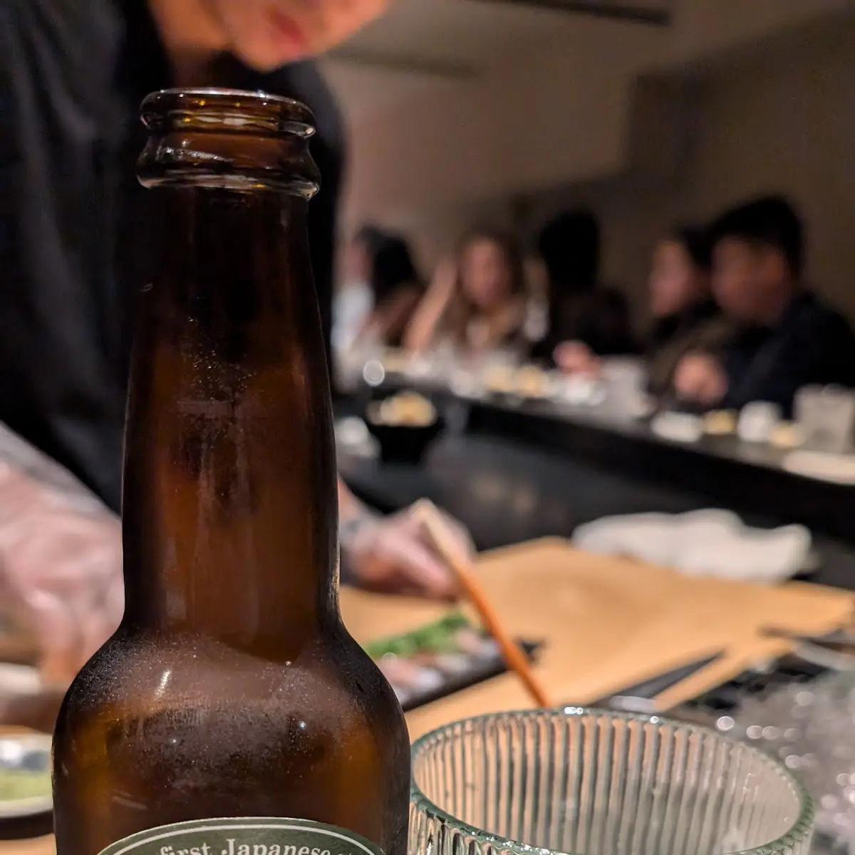 Matcha IPA Beer and Glass