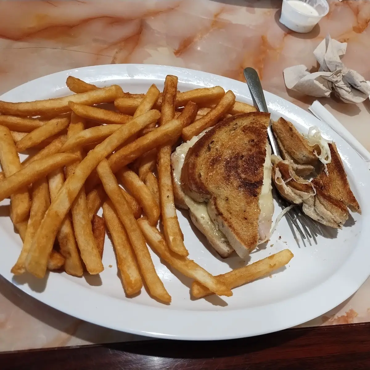Grilled Cheese with Fries or Chips
