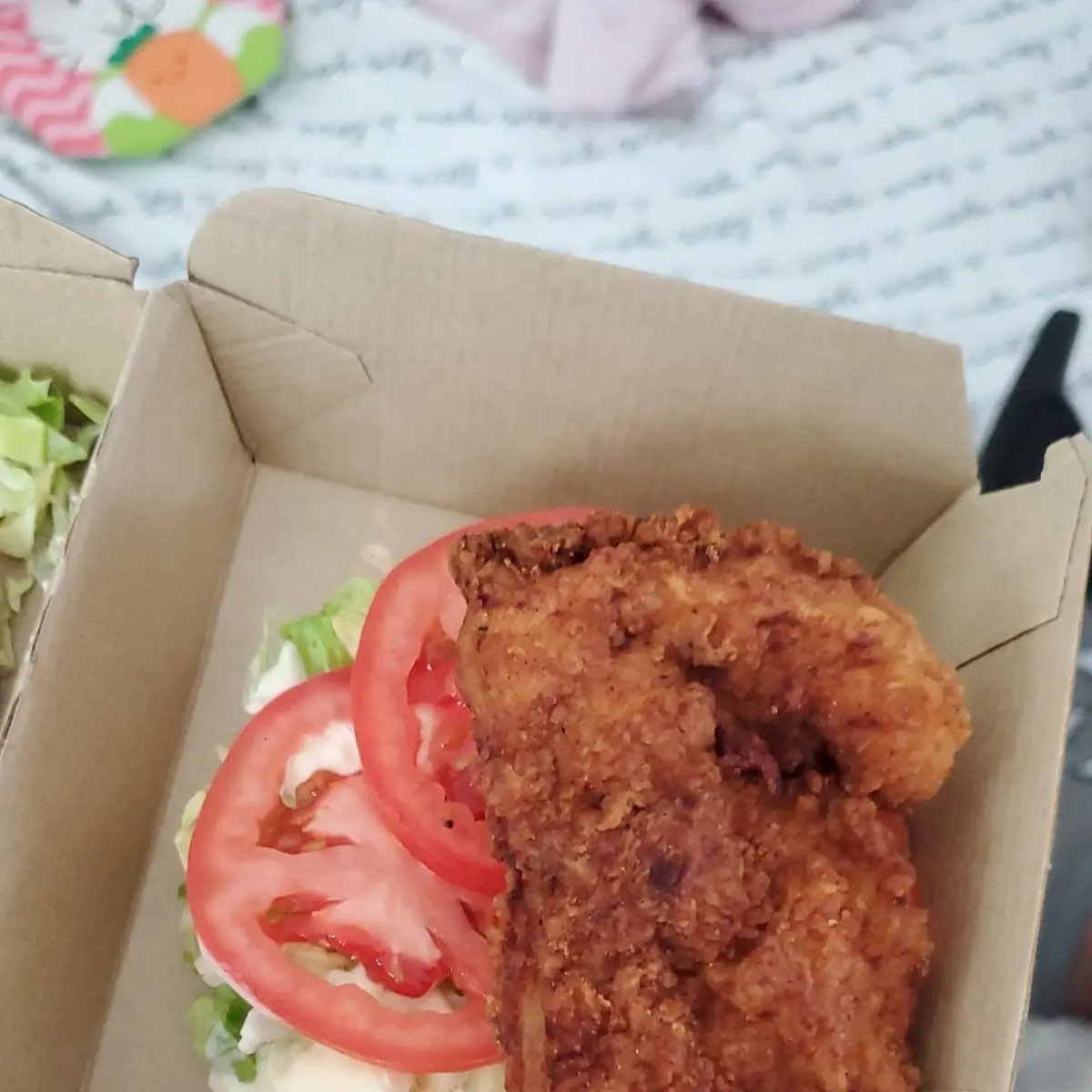 Thought I Ordered a Whole Deluxe Crispy Chicken Sandwich