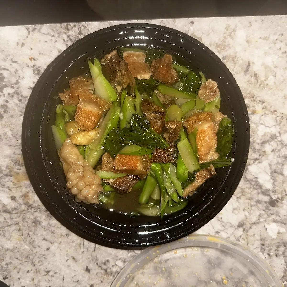 Crispy Pork with Chinese Broccoli